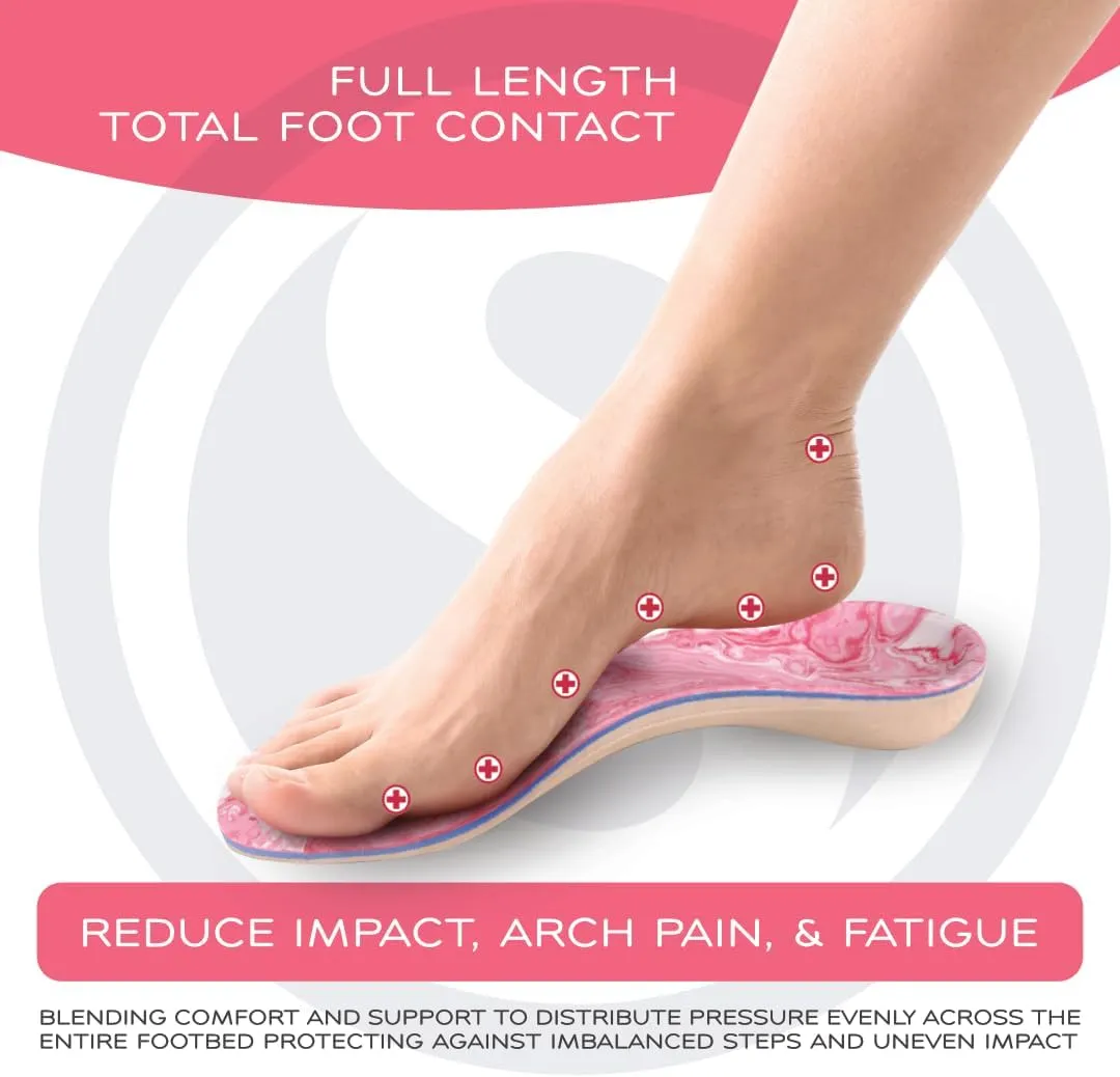 SoleAid XTI Insoles - 3-Layer Performance Insole, Semi-Rigid Arch Support - Light Weight, Shock Absorbing, Anti-Fatigue Foot Orthotic for Plantar Fasciitis (Men's 7-7.5 / Women's 9-9.5)