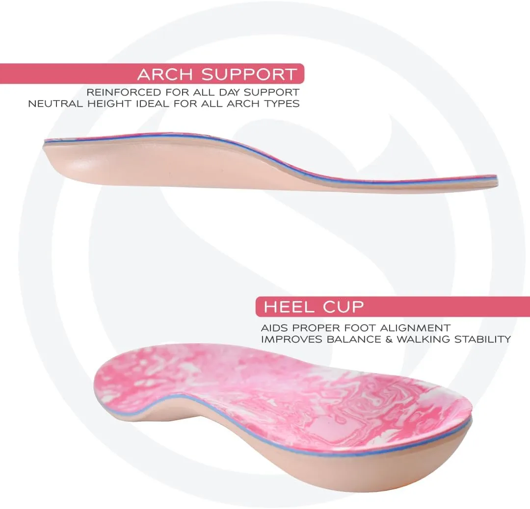 SoleAid XTI Insoles - 3-Layer Performance Insole, Semi-Rigid Arch Support - Light Weight, Shock Absorbing, Anti-Fatigue Foot Orthotic for Plantar Fasciitis (Men's 7-7.5 / Women's 9-9.5)