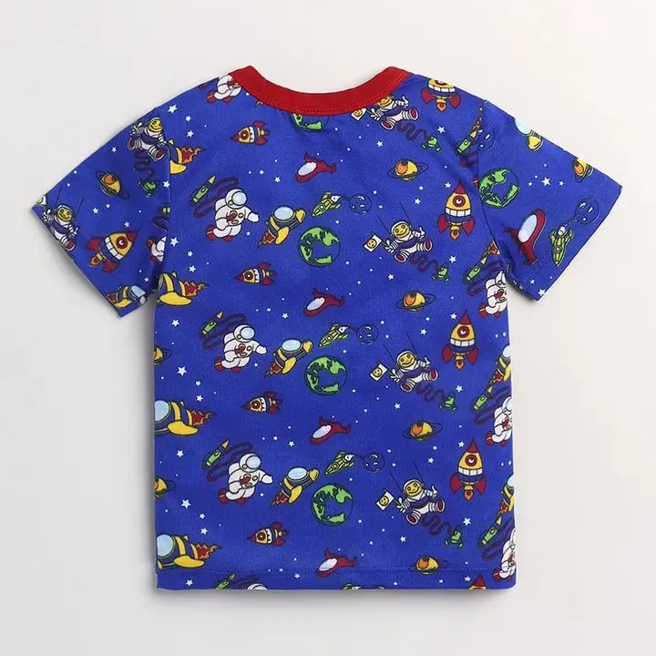 Spacecraft Printed Half Sleeves Set