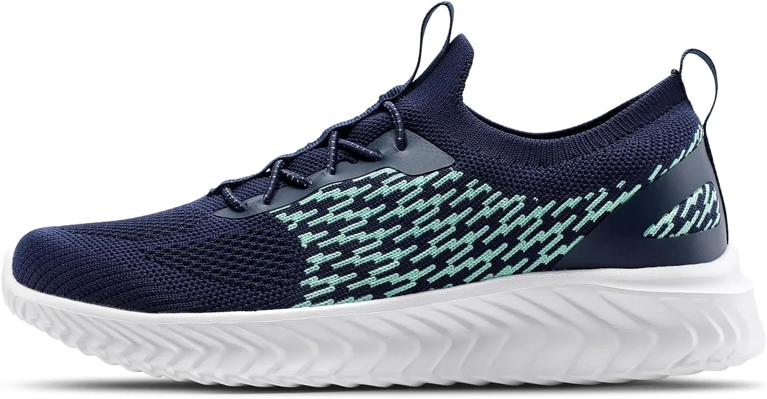 STQ Walking Shoes Women Arch Support Slip on Sneakers with Memory Foam Comfort Lightweight