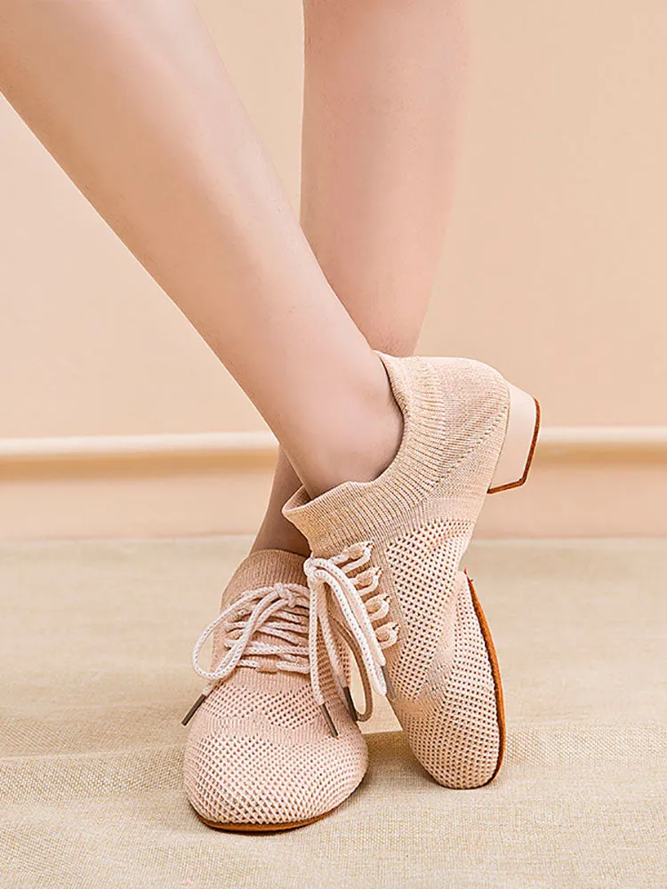 Summer Mid-heel Latin Soft-soled Training Dance Shoes