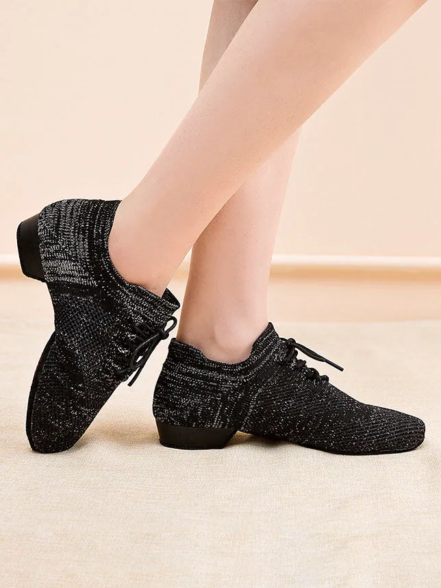 Summer Mid-heel Latin Soft-soled Training Dance Shoes