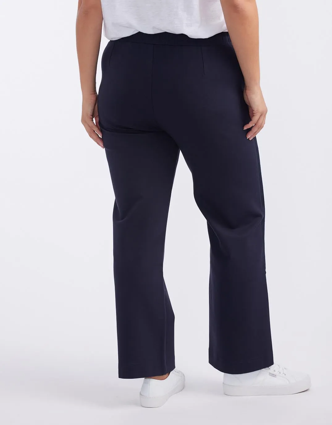 Timeless Straight Leg Ponte Pant  - French Navy/Navy