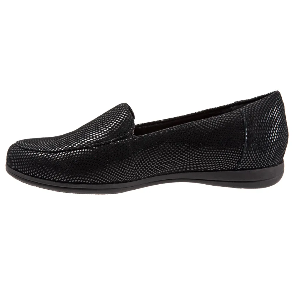 Trotters Deanna Slip-On Black Mini Dots (Women's)