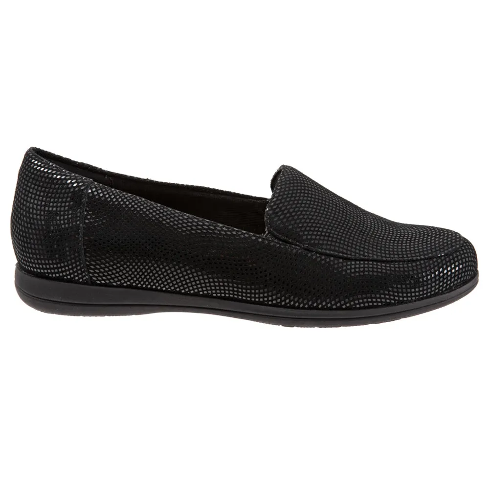 Trotters Deanna Slip-On Black Mini Dots (Women's)