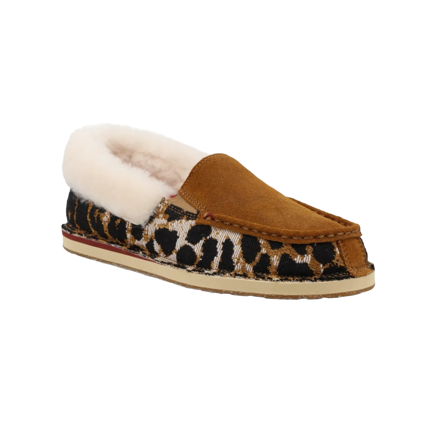 Twisted X Ladies Loafer Tan & Cheetah Slip-On  Shoes WCL0015