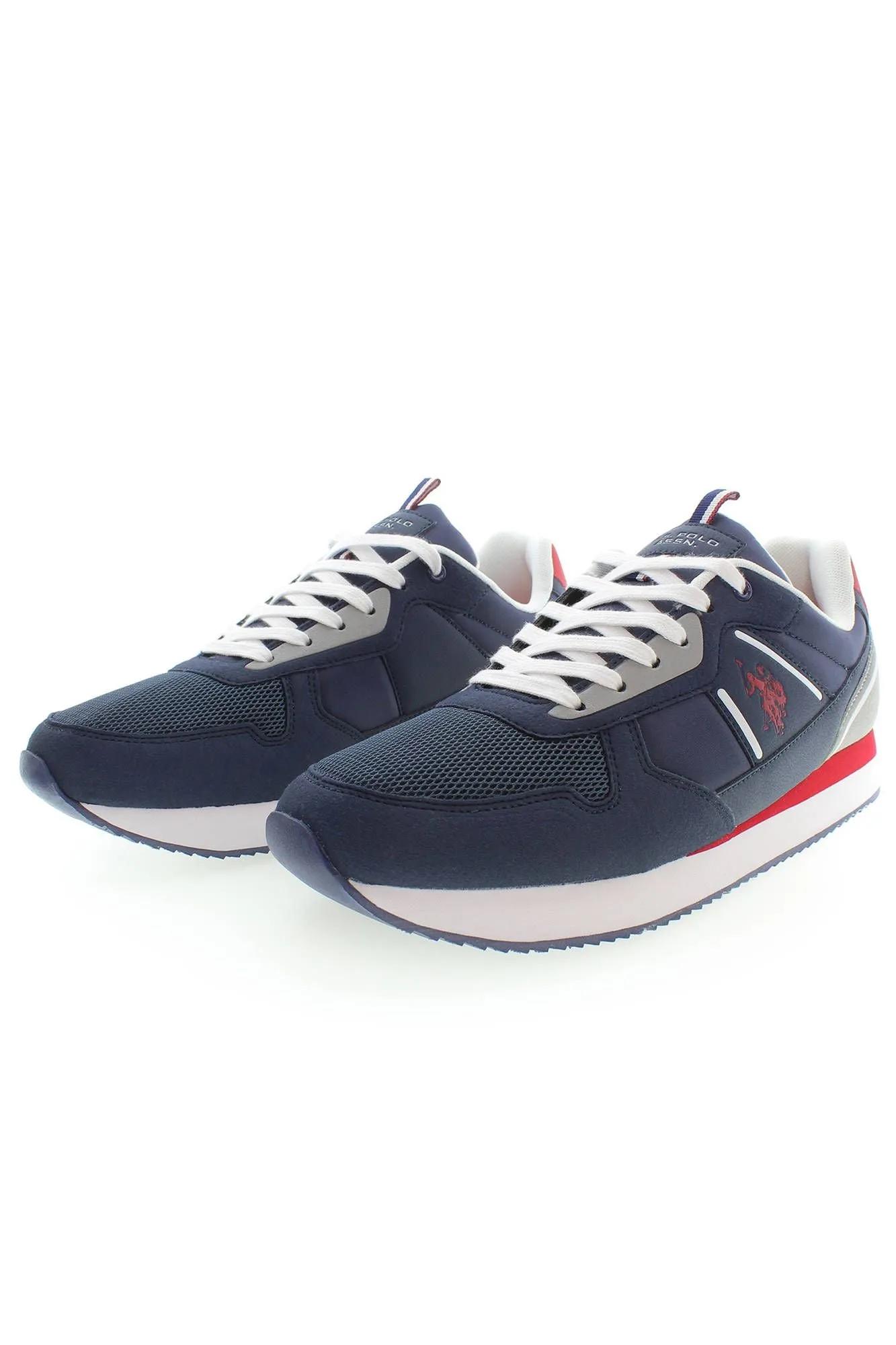 U.S. POLO ASSN. Sleek Blue Sports Sneakers with Contrasting Accents