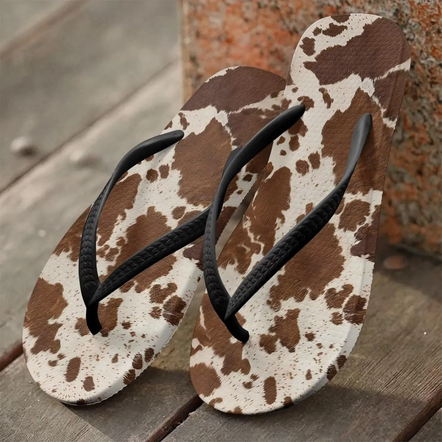 Women Flip Flops with Arch Support Yoga Mat Summer Beach Walking Comfortable Thong Sandals Slip On Indoor Outdoor