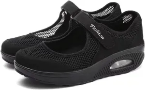 Women Slip On Walking Sneakers Mesh Lightweight Tennis Workout Non Slip Running Shoes