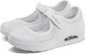 Women Slip On Walking Sneakers Mesh Lightweight Tennis Workout Non Slip Running Shoes