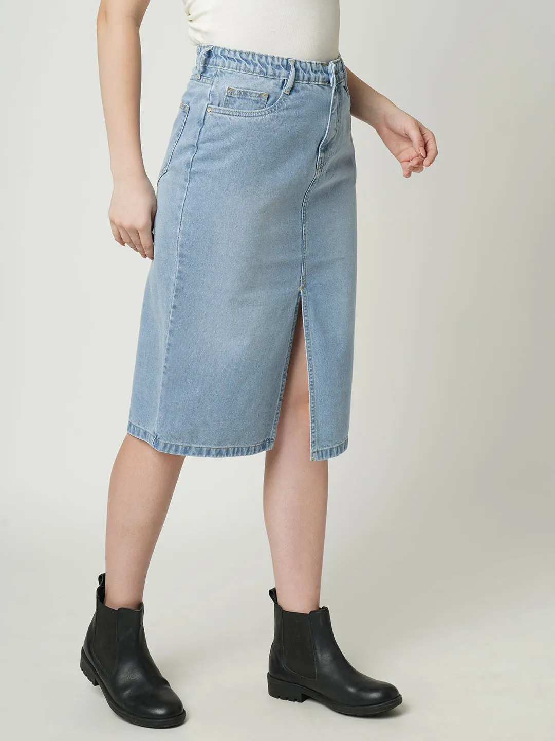 Women Straight Denim Skirt