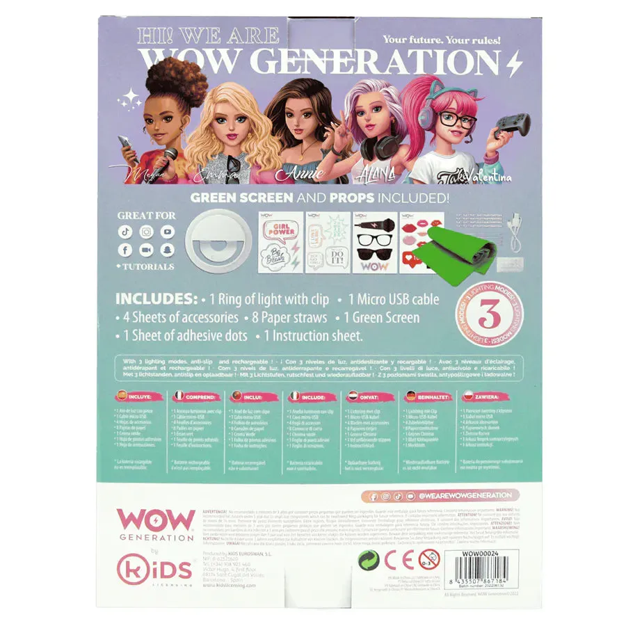 Wow Generation Selfie Light With Accessories