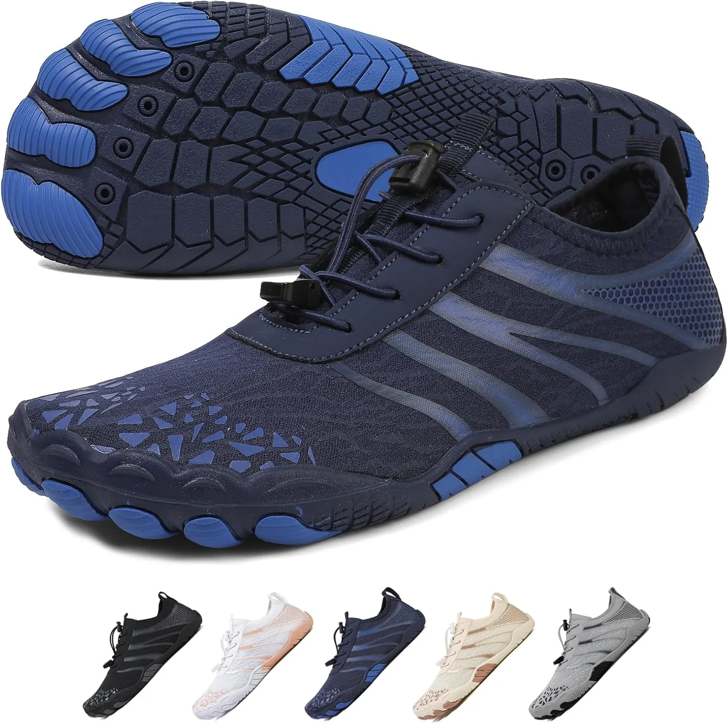 XNIRON Hike Barefoot Shoes for Womens Men,Quick Dry Water Shoes,Beach Pool Aqua Swim Surf Hiking Walking Shoes,Non-Slip Athletic Footwear Wide Toe Water Shoes